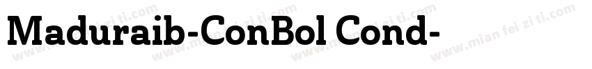 Maduraib-ConBol Cond字体转换